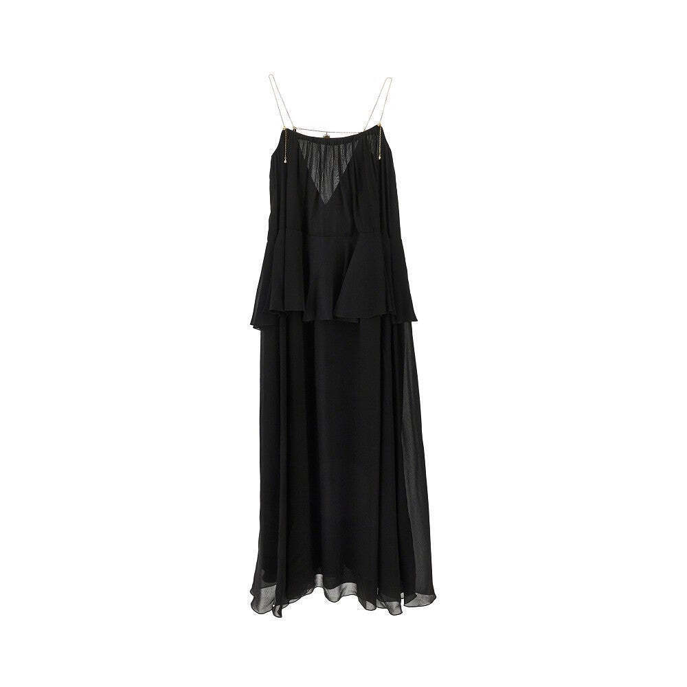 Chloe' Silk Georgette Long Dress